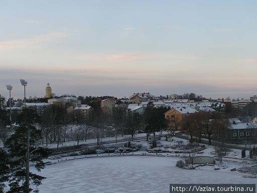 Панорама города Котка, Финляндия