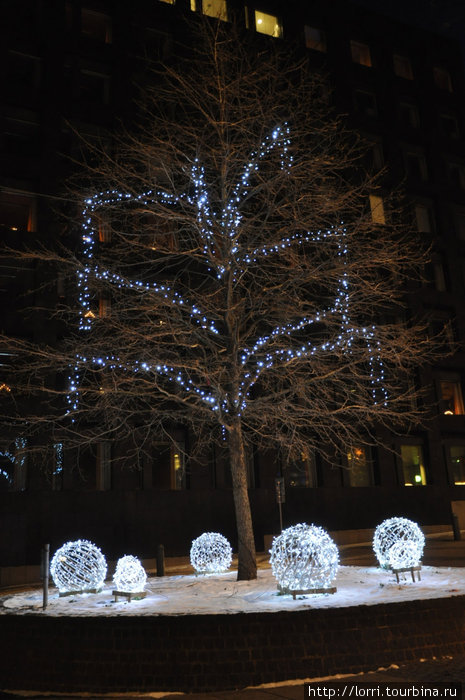 Ночной зимний Стокгольм Стокгольм, Швеция