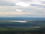 Вид на Западную Сибирь. Это многочисленные озера в долине Оби.