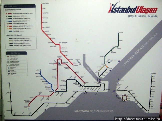 Схема стамбульского метро Стамбул, Турция