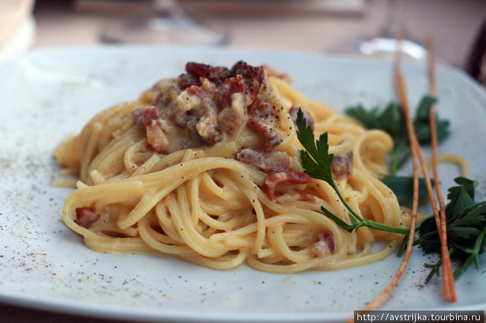 spaghetti carbonara Италия