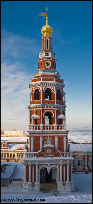 Православная архитектура-церкви на Рождественской Нижний Новгород, Россия