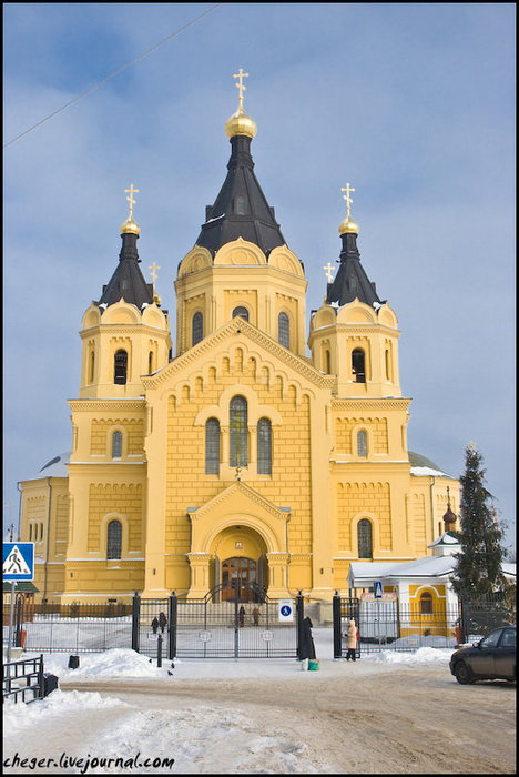 Собор Александра Невского — самый большой собор в Нижнем Новгороде Нижний Новгород, Россия