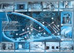 Карта-схема подземных помещений по Военно-морскому комплексуБалаклава.