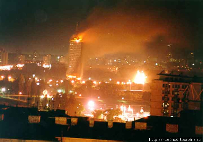 Башня в 1999 году (фото из Википедии) Белград, Сербия