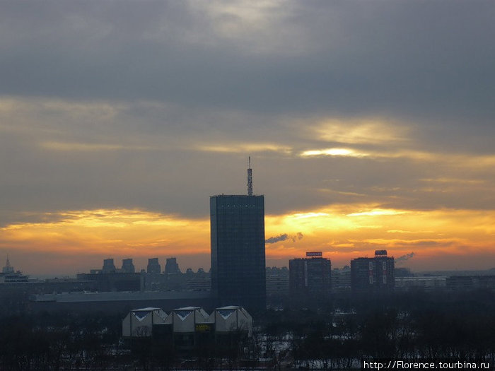 Вид на башню с Калемегдана Белград, Сербия