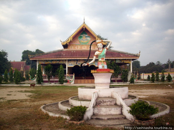 Храм, в котором мы ночевали. Вьентьян, Лаос