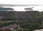 Вид из башни на озера и город Тампере