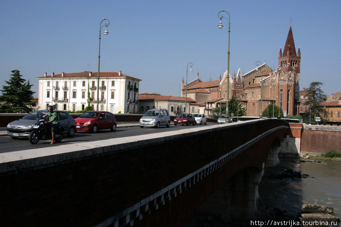 мост через Адидже Верона, Италия