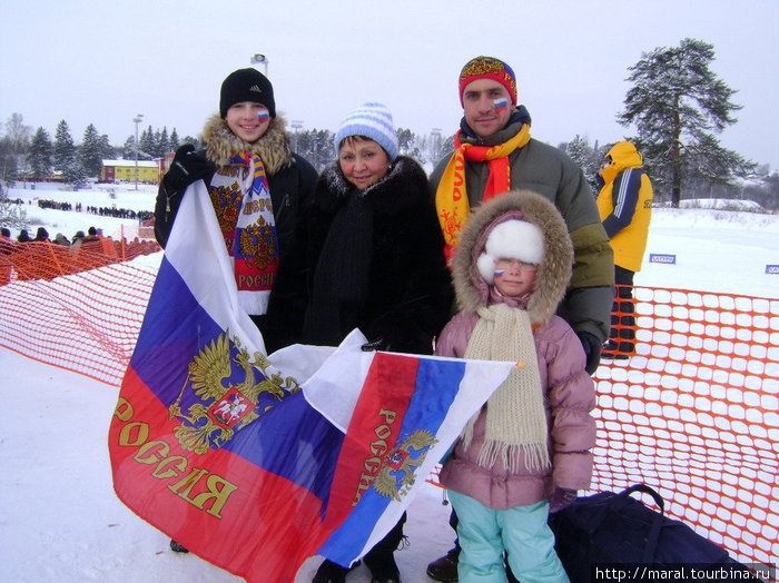 Одна семья — три поколения болельщиков. Рыбинск, Россия