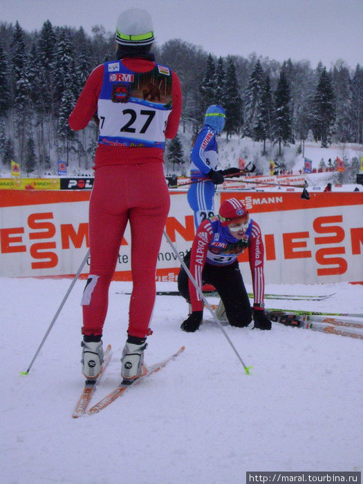 Даже получившие закалку в Альпах швейцарские лыжницы на финише в Дёмине валились от усталости Рыбинск, Россия
