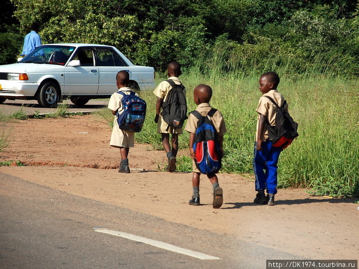 пешком в школу Зимбабве