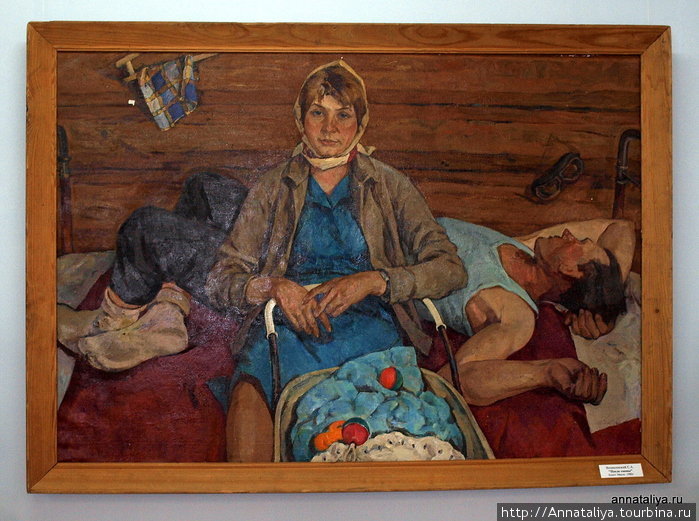Одна из картин сельской картинной галлереи (автора не помню). Брянская область, Россия