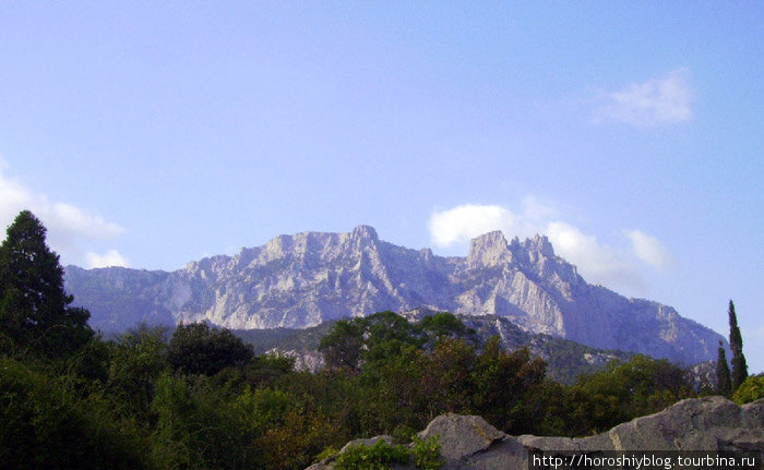 Вид на горы Алупка, Россия