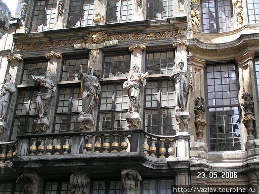 Изящество фасада Брюссель, Бельгия