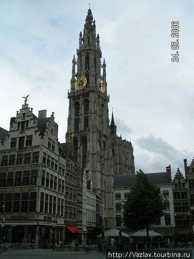 Собор встаёт громадой Антверпен, Бельгия