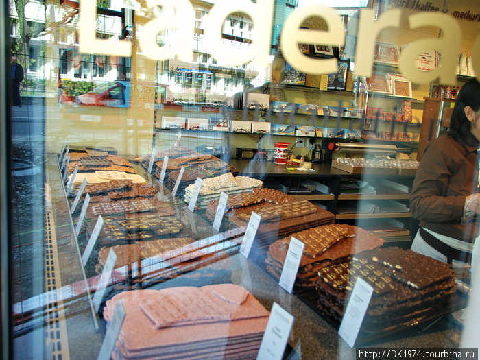шоколадная витрина Интерлакен, Швейцария
