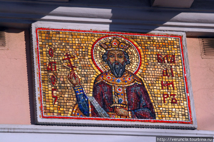 Мозаика на Андреевском соборе на 6-й линии. Санкт-Петербург, Россия