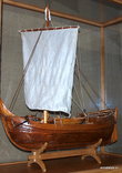 Модель первого мореплавательного корабля коч