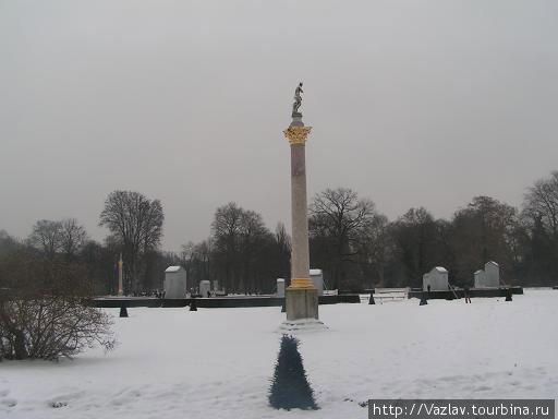 В снегу Потсдам, Германия