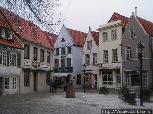 Одна из немногих площадей Бремен, Германия