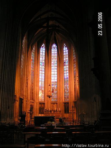 Интерьер церкви Брюссель, Бельгия