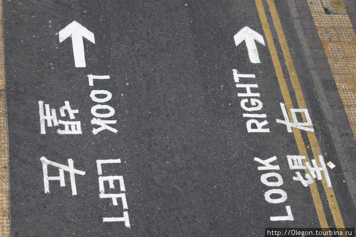 Лево- справа, право- тоже справа. Смотри туда, смотри сюда Гонконг