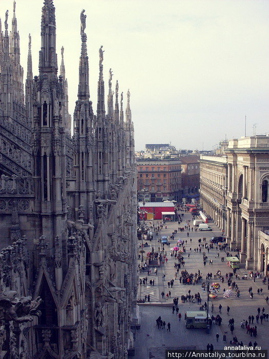А снизу перед вами будет Милан, его центр, его соборы и дворцы — всё с высоты птичьего полета! Милан, Италия