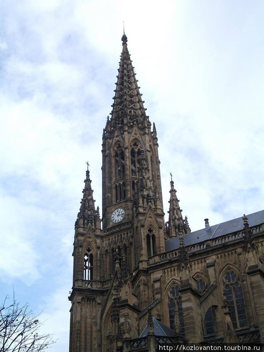 Кафедральный собор доброго пастыря — неоготика XIX века. Сан-Себастьян, Испания