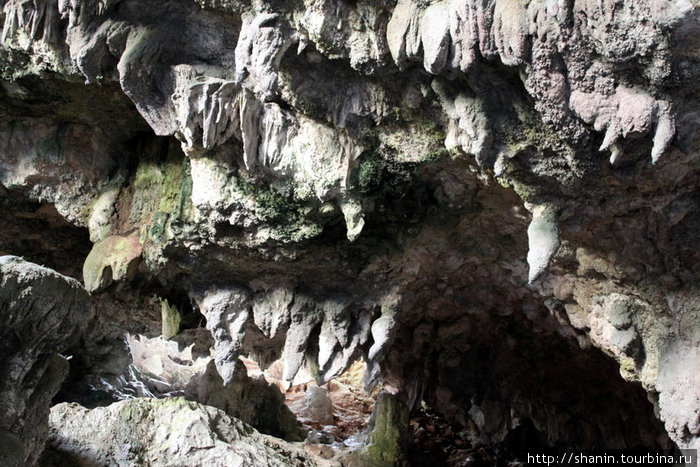 Сталактиты у входа в пещеру Сагада, Филиппины