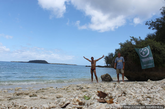 Турбина на пляже оставшихся в живых Вануату
