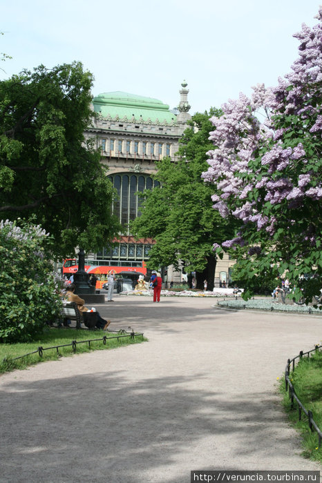 Вид на Елисеевский гастроном из Катькиного сада Санкт-Петербург, Россия