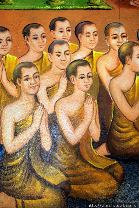 Фреска на стене Кахконг, Камбоджа