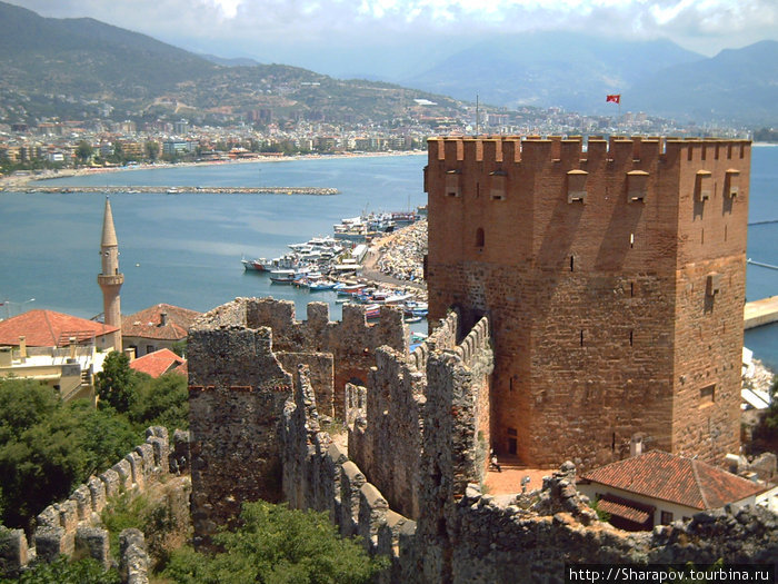 Красная башня крепости Алания (XIII век) Алания, Турция