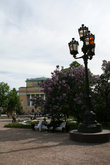 Фонарь на площади Островского.
