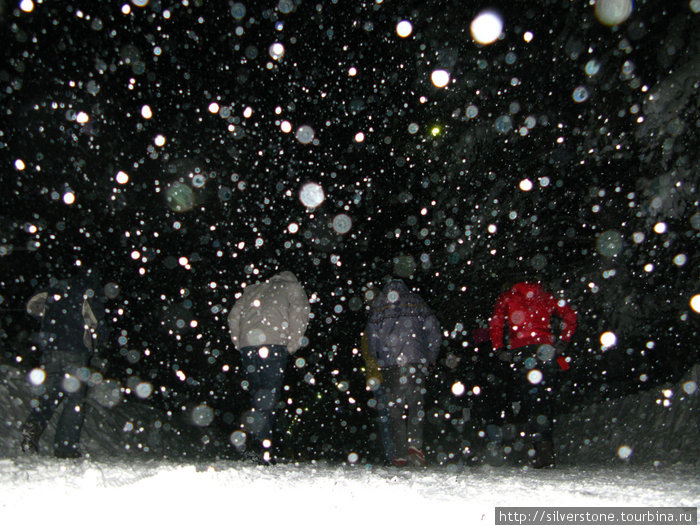 Первый день снегопада Кабардино-Балкария, Россия