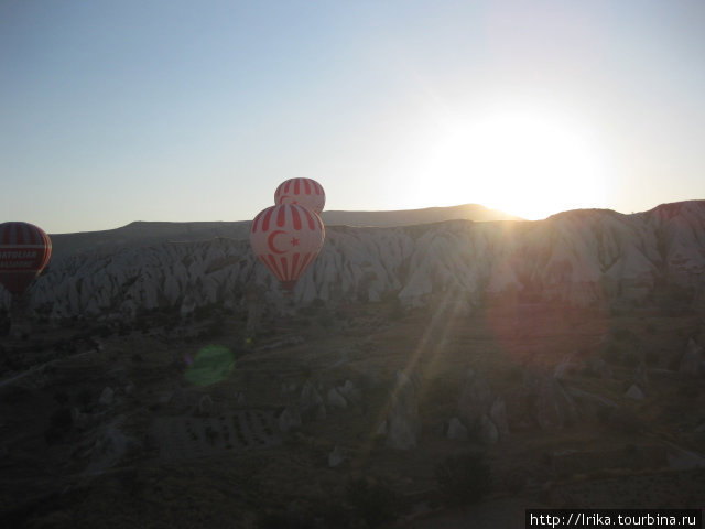 Над Каппадокией на воздушном шаре Каппадокия - Гереме Национальный Парк, Турция
