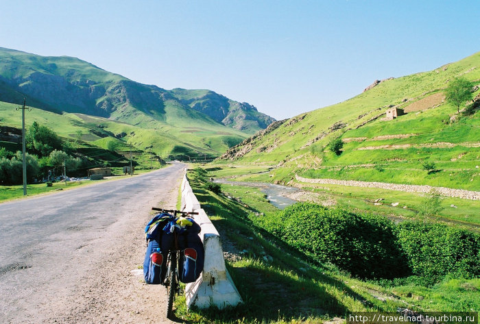 Из Самарканда в сторону Шахрисабза на велосипедах Узбекистан