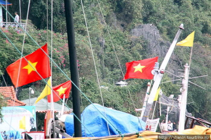 Красные флаги Халонг бухта, Вьетнам