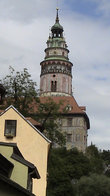 Чешский Крумлов — смотровая башня крумловского замка.