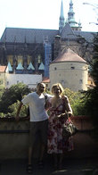 Прага, позади нас Собор Св. Вита, начало постройки-1344, строился 600 лет!!!