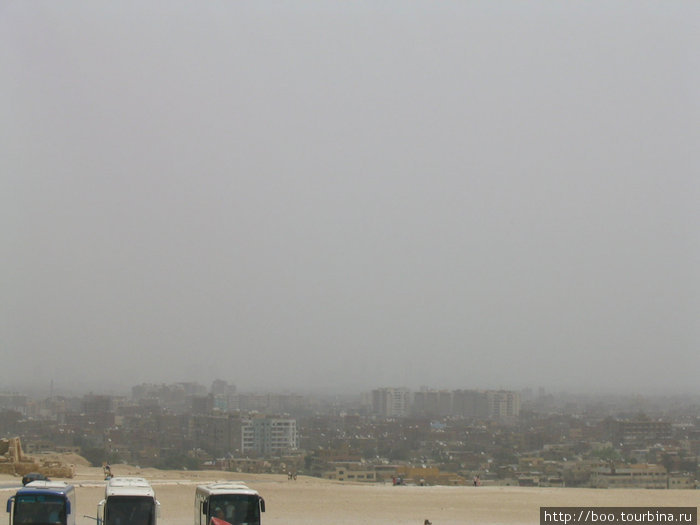 Каир утопает в смоге Гиза, Египет