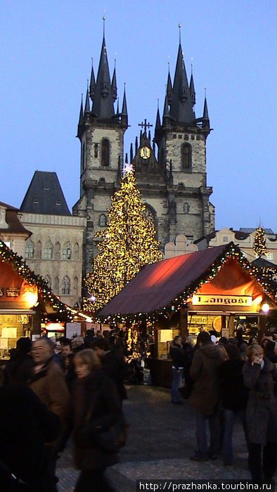Рождественский базар на главной площади Праги! Гаррахов, Чехия