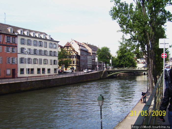 Вид с набережной. Страсбург, Франция