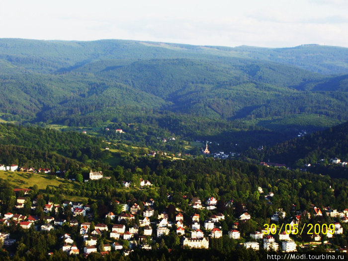 А это вид с гор Швацвальда на Баден. Баден-Баден, Германия