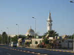 центральная мечеть города окружена красивым садом из олеандров и акаций