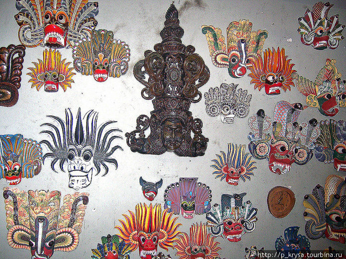 Самые красивые маски, изображают демонов Амбалангода, Шри-Ланка