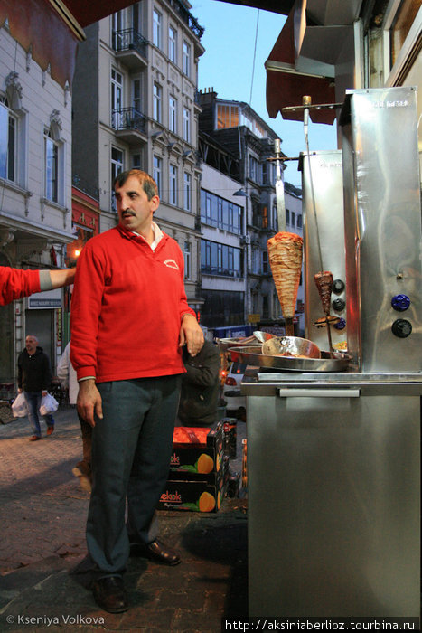 продавец денеров Стамбул, Турция