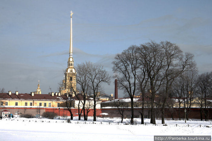 Петропавловка в погожий денек Санкт-Петербург, Россия