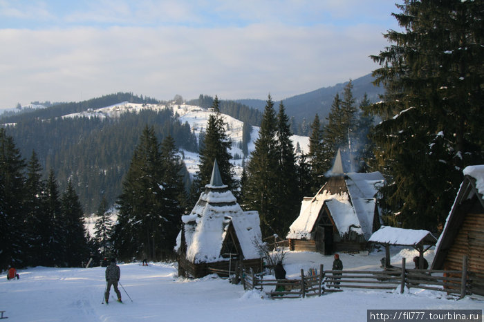 Зимние Карпаты в центре Европы. Яремче, Украина